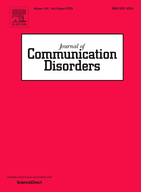 Go to journal home page - Journal of Communication Disorders